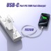 USB Fast Charging Block, 4-Port 40W Charge Adapter for iPhone Dual USB C Charger, Multiport Type C Fast Charger for iPhone 16/16 Plus/ 16 Pro/16 Pro Max/15/14/13/12, iPad Pro/iPad Air, iPad mini, iPad